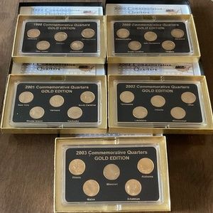 Commemorative Quarters Gold Edition 1999 - 2003